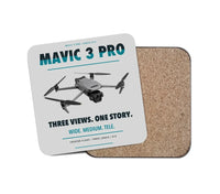 Thumbnail for DJI Mavic 3 Pro design on light gray 1 piece coaster