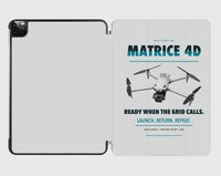 Thumbnail for DJI Matrice 4D design on light gray ipad tablet case