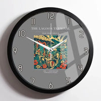 Thumbnail for VINTAGE G4057 - The Lagoon Terminal - Designed Wall Clocks design on gray framed