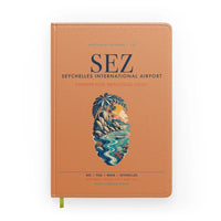 Thumbnail for Seychelles International Airport (SEZ) design on orange notebook