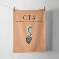 Thumbnail for Catania-Fontanarossa Airport (CTA) design on orange towel
