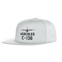 Thumbnail for Military Transport Airplane C 130 snapback - white