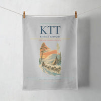 Thumbnail for Kittilä Airport (KTT) design on light gray towel