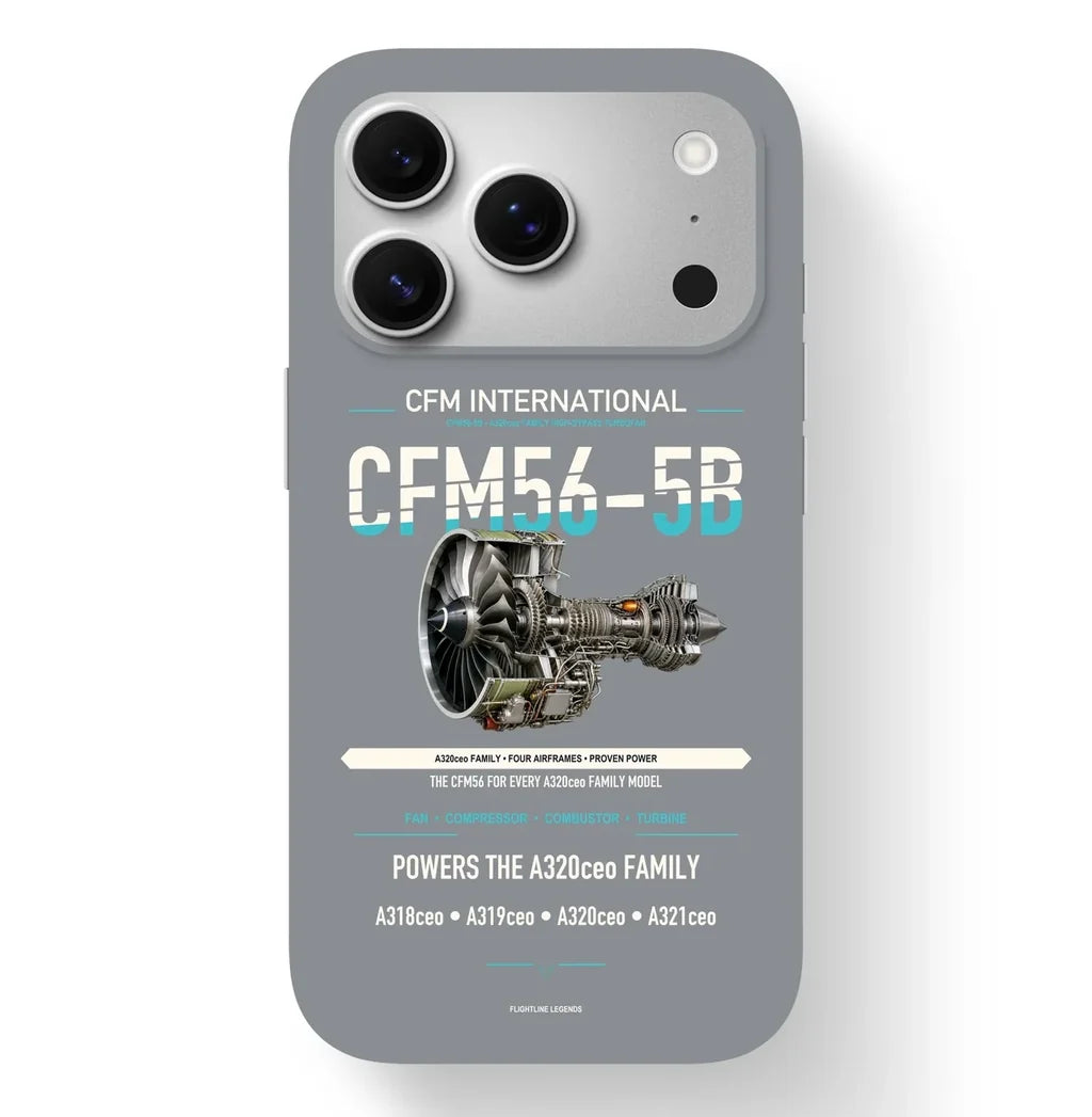CFM56-5B Case design on gray iphone case