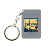 Thumbnail for VINTAGE G4093 - The Control Tower - Designed Key Chain design on gray