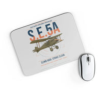 Thumbnail for Royal Aircraft Factory S.E.5a design on light gray rectangle mouse pad