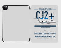 Thumbnail for Cessna Citation CJ2+ design on light gray ipad tablet case