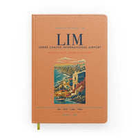 Thumbnail for Lima Jorge Chavez International Airport (LIM) design on orange notebook