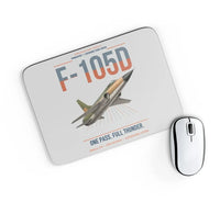 Thumbnail for F-105D Thunderchief design on light gray rectangle mouse pad