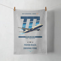 Thumbnail for Boeing 777-200ER design on light gray towel