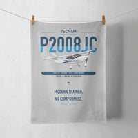 Thumbnail for Tecnam P2008JC NG design on light gray towel