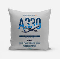 Thumbnail for Airbus A330-900neo design on light gray pillow