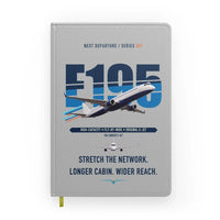 Thumbnail for Embraer E195 design on light gray notebook