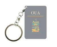 Thumbnail for Thomas Sankara International Airport OUA — Ouagadougou Key Chain design on gray key chain
