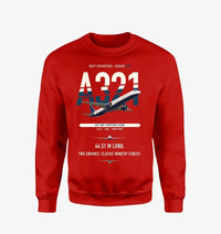 Thumbnail for Airbus A321 design on red sweatshirt