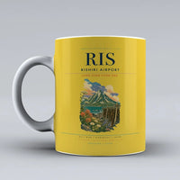 Thumbnail for Rishiri Airport (RIS) airport code design on yellow ceramic mug