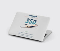Thumbnail for Bombardier Challenger 350 design on light gray MacBook case
