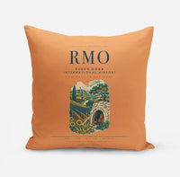Thumbnail for Chisinau Eugen Doga International Airport (RMO) design on orange pillow
