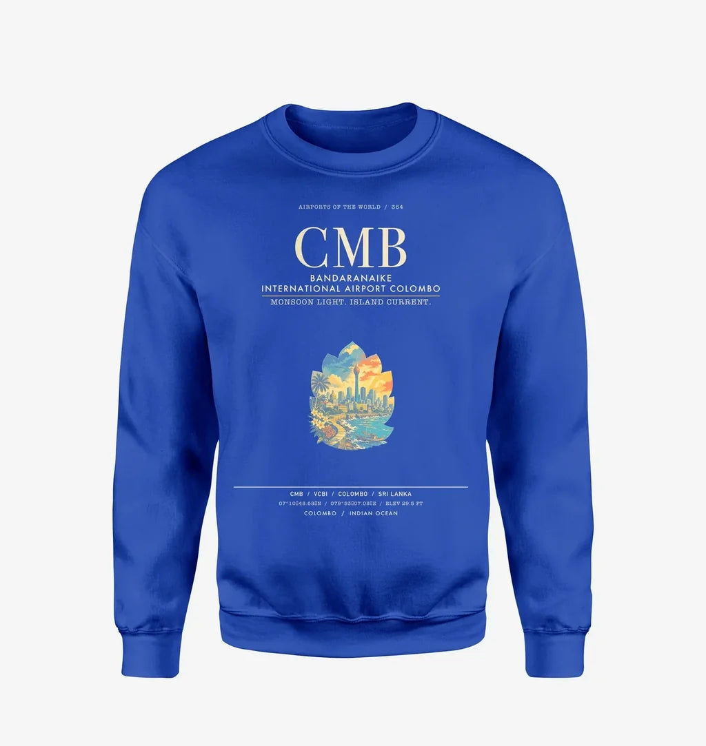Bandaranaike International Airport Colombo CMB Sweatshirt - Blue