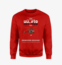 Thumbnail for Kaman HH-43B Huskie design on red sweatshirt