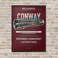Thumbnail for CONWAY vertical canvas print - framed - dark red background