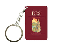 Thumbnail for Dresden Airport (DRS) design on dark red key chain