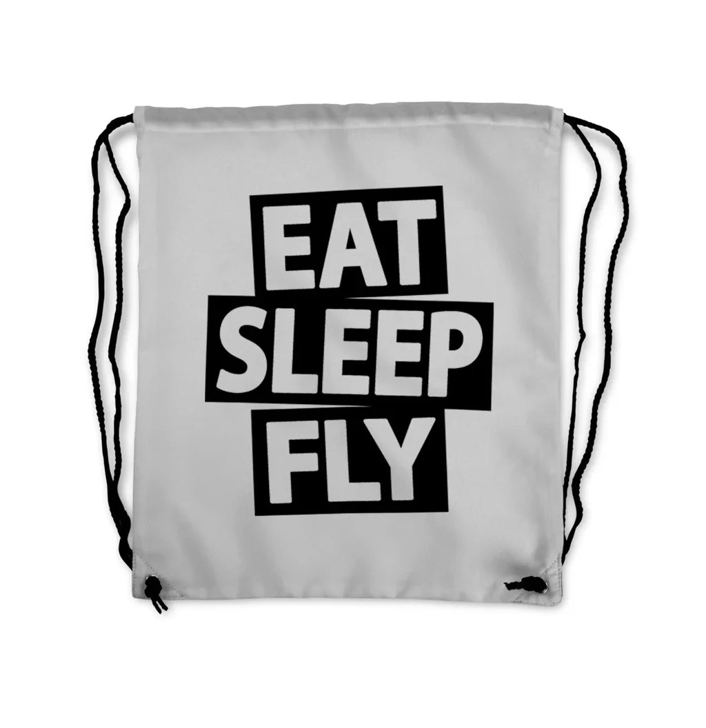 Eat Sleep Fly Drawstring Bag - view 6