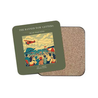Thumbnail for The Banner Tow Letters - Designed Coasters design on green army 1-piece
