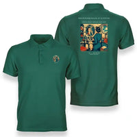 Thumbnail for VINTAGE G4305 - The Powder Room At Altitude - Double-Side Polo T-Shirt design on green
