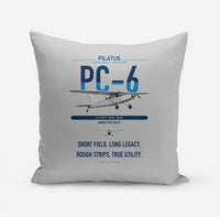 Thumbnail for Pilatus PC-6 Porter design on light gray pillow
