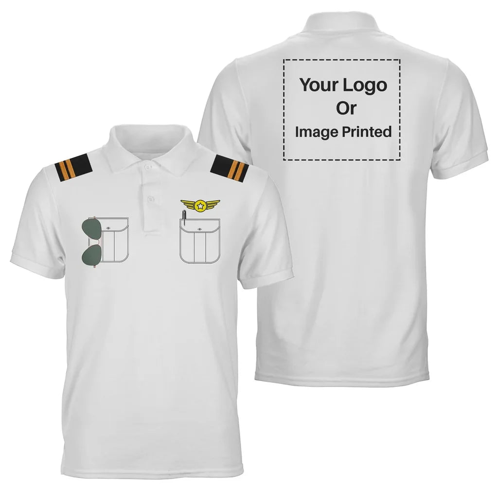 Customisable Pilot Uniform 3D Polo Shirt - view 6