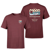 Thumbnail for Cessna A188B AgTruck design on dark red t-shirt, double-side print
