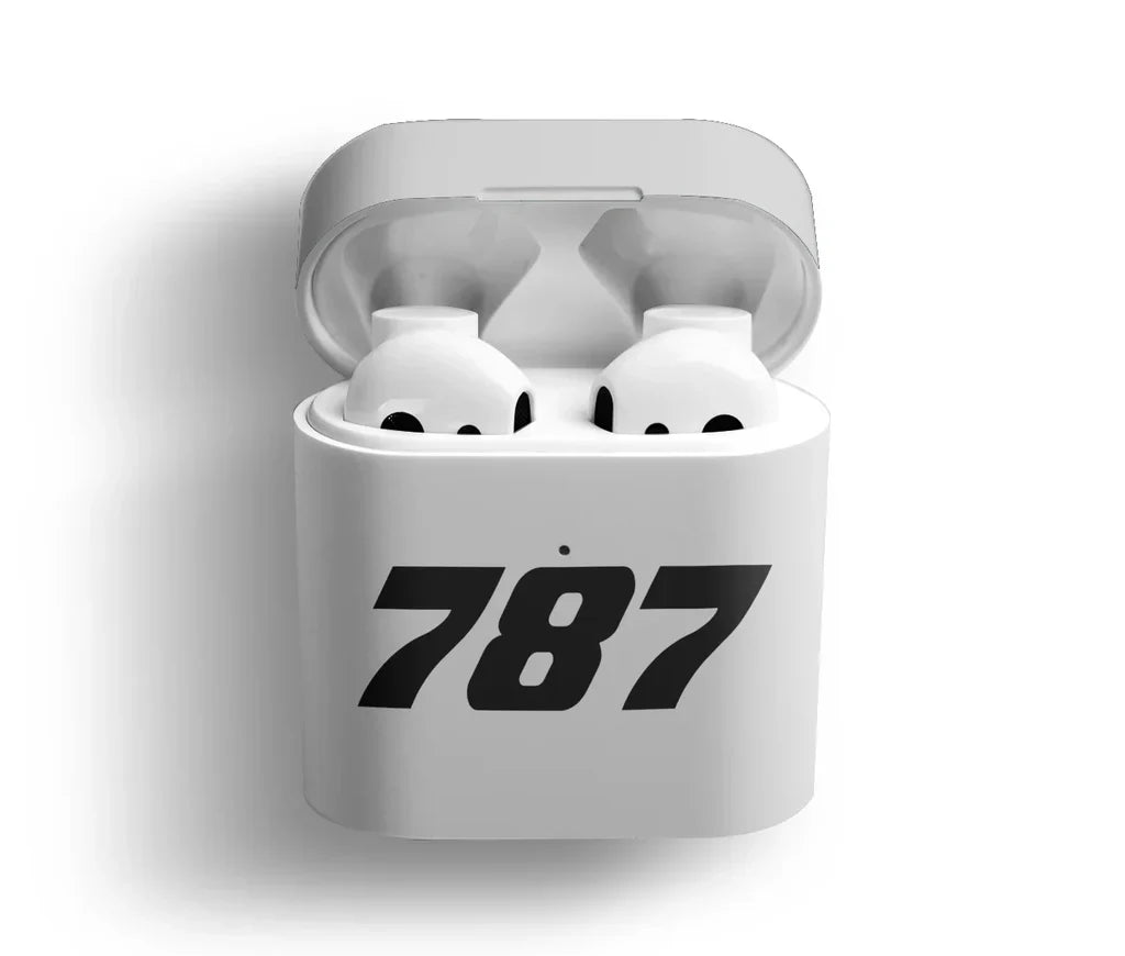 Boeing 787 Flat Text AirPods Pro plastic case - Light Gray
