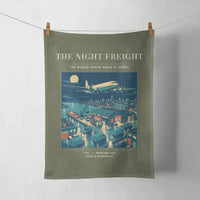 Thumbnail for VINTAGE G4111 - The Night Freight - Designed Towels design on greenarmy