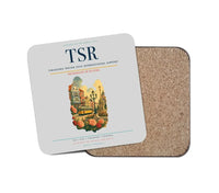 Thumbnail for Timișoara Traian Vuia International Airport (TSR) design on light gray 1 piece coaster