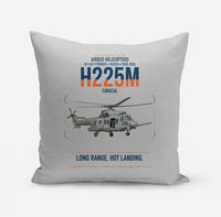 Thumbnail for Airbus Helicopters H225M Caracal design on light gray pillow