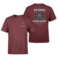 Thumbnail for DJI Avata design on dark red t shirt