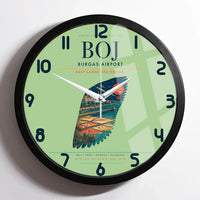Thumbnail for Burgas Airport BOJ Wall-Clock Framed - Light Green