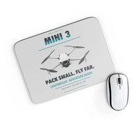 Thumbnail for DJI Mini 3 design on light gray rectangle mouse pad