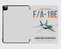 Thumbnail for F-A-18E Super Hornet design on light gray ipad tablet case