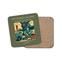 Thumbnail for The Morning Oil Drip - Designed Coasters design on green army 1-piece