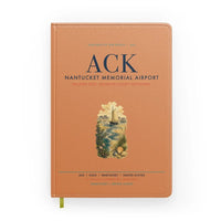 Thumbnail for Nantucket Memorial Airport (ACK) design on orange notebook