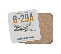 Thumbnail for B-29A Superfortress design on light gray 1 piece coaster