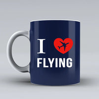 Thumbnail for Customisable I Love Flying Mug - view 6