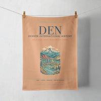 Thumbnail for Denver International Airport (DEN) design on orange towel