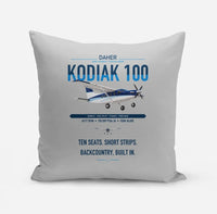 Thumbnail for Daher Kodiak 100 Series III design on light gray pillow
