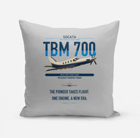 Thumbnail for Socata TBM 700 design on light gray pillow
