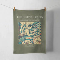 Thumbnail for VINTAGE G4155 - The Sorting Cabin - Designed Towels design on greenarmy