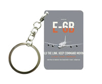 Thumbnail for E-6B Mercury design on gray designed key chain, double-side print