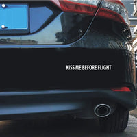 Thumbnail for KISS ME BEFORE FLIGHT Car Sticker - view 6